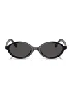 Miu Miu 0mu 04zs Miu Regard 1ab5s0 Nero Sunglasses In Black