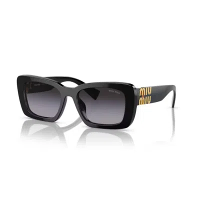 Miu Miu Woman Sunglasses Mu 07ys In Gradient Grey