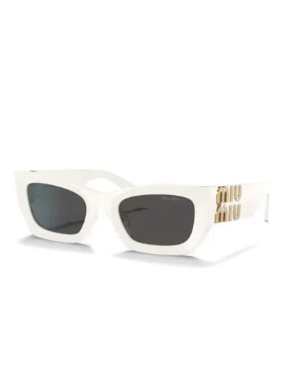 Miu Miu Woman Sunglasses Mu 07ys In Dark Grey