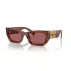 Miu Miu Miu Glimpse Rectangle-frame Sunglasses In 11q08s