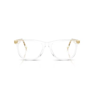 Miu Miu 0mu 01wv Transparent Acetate Eyeglasses In White