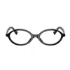 Miu Miu 0mu 01xv Miu Regard 1ab1o1 Black Glasses In Black