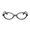 Miu Miu 0mu 01xv Miu Regard 1ab1o1 Black Glasses In Black