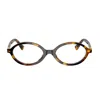 Miu Miu Tortoiseshell-effect Oval Glasses
