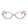 Miu Miu 0mu 01xv Miu Regard 12w1o1 Malva Trasparente Glasses