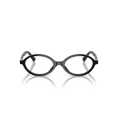 Miu Miu 0mu 01xv Oval Frame Sunglasses In Purple