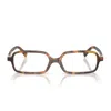 Miu Miu 0mu 01yv Miu Regard 14l1o1 Havana Miele Glasses In Brown