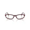 Miu Miu 0mu 01zv Rectangular Acetate Eyeglasses In Brown