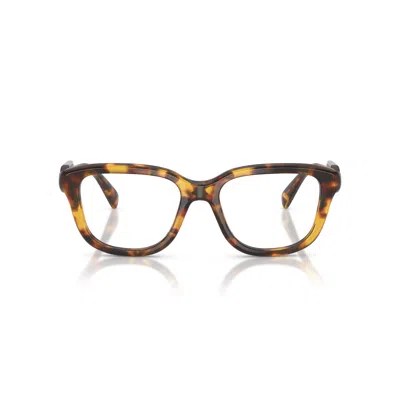 Miu Miu 0mu 02zv Oversized Square Tortoiseshell Frame  Eyeglasses In Red