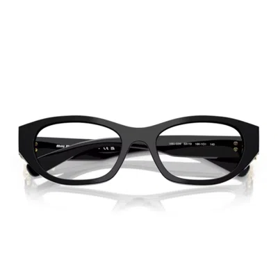 MIU MIU MIU MIU 0MU 03WV 16K1O1 NERO GLASSES