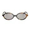 Miu Miu Miumiu 0mu 04zs Miu Regard Vau07f Havana Sunglasses In Brown