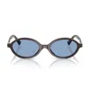 Miu Miu Miumiu 0mu 04zs Miu Regard 22c60o Marrone Moka Sunglasses In Black