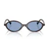 Miu Miu Oval-frame Sunglasses In Brown