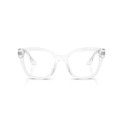 Miu Miu Demo Cat Eye Ladies Eyeglasses Mu 05xv 15z1o1 54 In Transparent