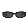 Miu Miu 0mu 11ws Miu Glimpse 1ab5s0 Nero Sunglasses In Black