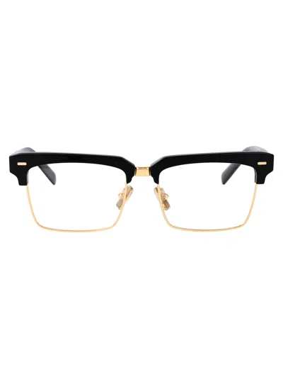 Miu Miu Black Rectangular Wayfarer Glasses