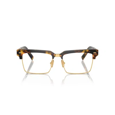 Miu Miu 0mu 11xv Square Tortoiseshell Acetate Eyeglasses In Brown