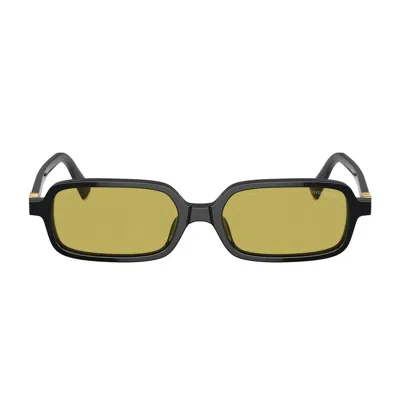 Miu Miu Square-frame Acetate Sunglasses In Black