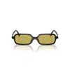 Miu Miu Olive Green Rectangular Ladies Sunglasses Mu 11zsf 16k07o 52 In Black