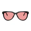 Miu Miu 0mu 12zs 16k1d0 Black Sunglasses In Multicolor