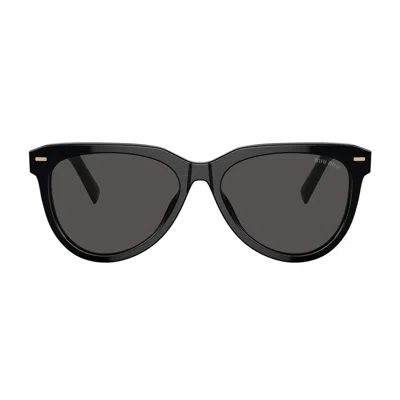 Miu Miu 0mu 12zs 16k5s0 Black Sunglasses