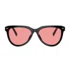Miu Miu 0mu 12zs 16k1d0 Black Sunglasses In Multicolor