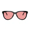 Miu Miu 0mu 12zs 16k1d0 Black Sunglasses In Multicolor