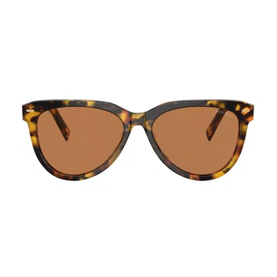 Miu Miu Women's Miu Mu 12zs Vau01t Sunglasses In Havana