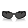 Miu Miu Acetate Square Mua03s Sunglasses In Nero