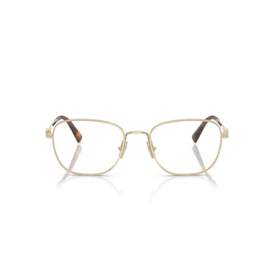 Miu Miu 0mu 50wv Square Lens Metal Frame Eyeglasses In Gold