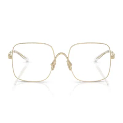 Miu Miu 0mu 51yv 51yv Zvn1o1 Oro Pallido Glasses In Gold