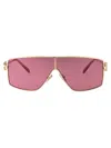 Miu Miu Sonnenbrille Mit Oversized-gestell In Zvn50d Pale Gold