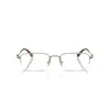 Miu Miu 0mu 52wv Rectangular Eyeglasses In Metallic
