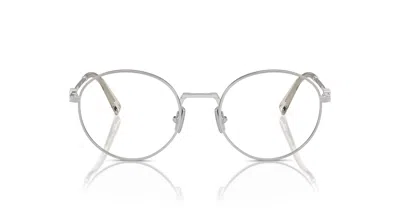 Miu Miu 0mu 52xv Round Metal Frame Sunglasses In Gray