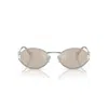 Miu Miu 0mu 52ys Oval-shaped Sunglasses In Neutral