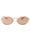 Miu Miu 0mu 52ys Sunglasses In Oro Pallido