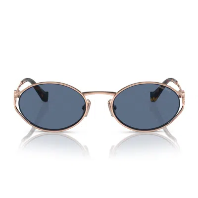 Miu Miu 0mu 52ys Sunglasses In Blue