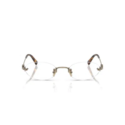 Miu Miu 0mu 53wv Rimless Eyeglasses In White