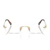 Miu Miu Eyewear Sunglasses In Gold