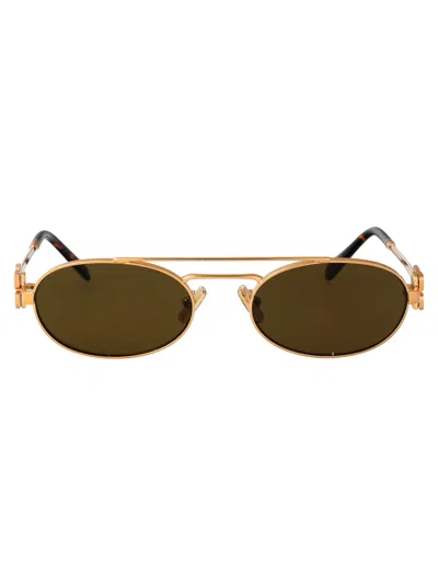 Miu Miu 0mu 54zs Sunglasses In Oro Ottone