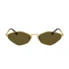 Miu Miu 0mu 56zs Miu Regard 5ak09z Gold Sunglasses In Gold