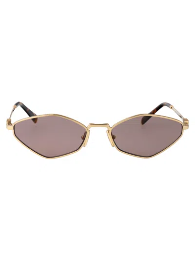 Miu Miu Woman Sunglass Mu 56zs In Brown