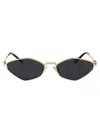 Miu Miu 0mu 56zs Sunglasses In Zvn5s0 Pale Gold