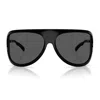 Miu Miu Runway Oversized Aviator Sunglasses In Nero
