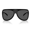 Miu Miu Runway Oversized Aviator Sunglasses In Black