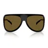 Miu Miu Runway Oversized Aviator Sunglasses In Black