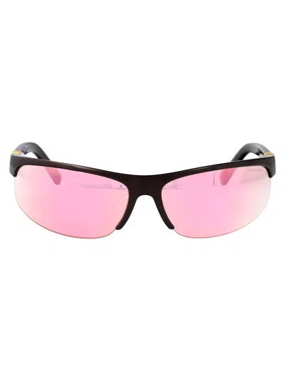 Miu Miu 0mu A02s Sunglasses In Cacao Metallizzato