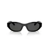 Miu Miu 0mu A03s Rectangular Black Acetate Sunglasses In Black