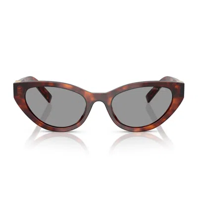 Miu Miu 0mu A04s Sunglasses In Marrone