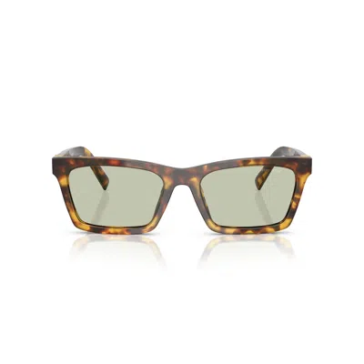 Miu Miu 0mu A05s Rectangular Tortoiseshell Acetate Sunglasses In Multi